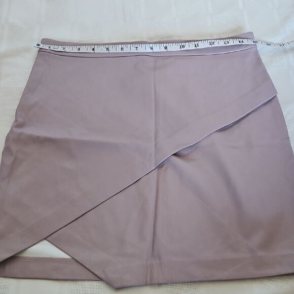 Dynamite Pink Mini Wrap Skirt Asymmetrical Slit - Picture 6 of 16